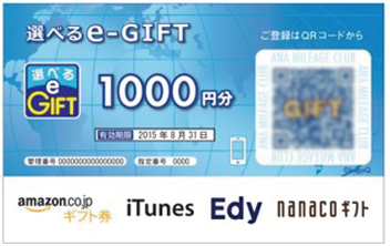 選べるe-GIFT 1000円分 画像