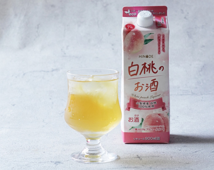 白桃のお酒×ジャスミンティー