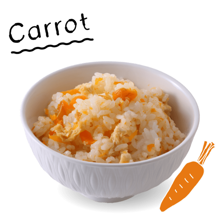 にんじん+油揚げの炊き込みごはん
