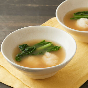 日の出みりん-糖質オフレシピ-山芋団子スープ