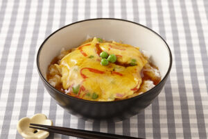 かに玉甘酢あん丼