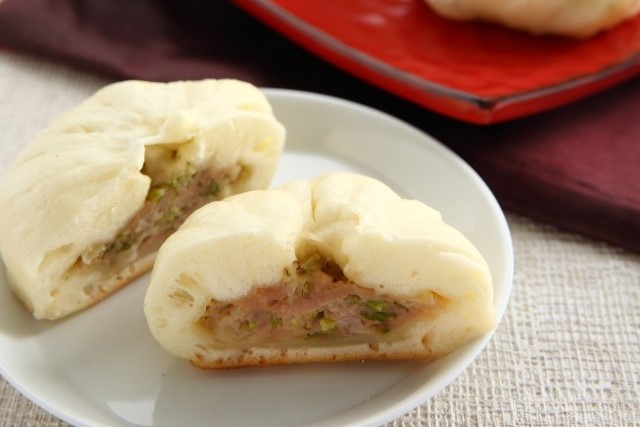 フライパンで作る焼き肉まん