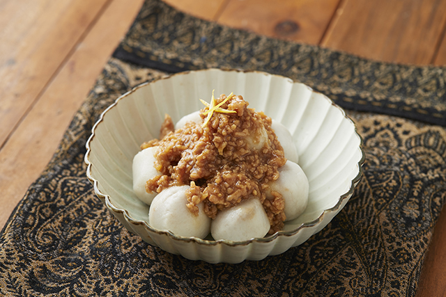 日の出みりんのレシピ さといもの煮物そぼろあんかけ