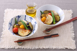 夏野菜の焼き浸し