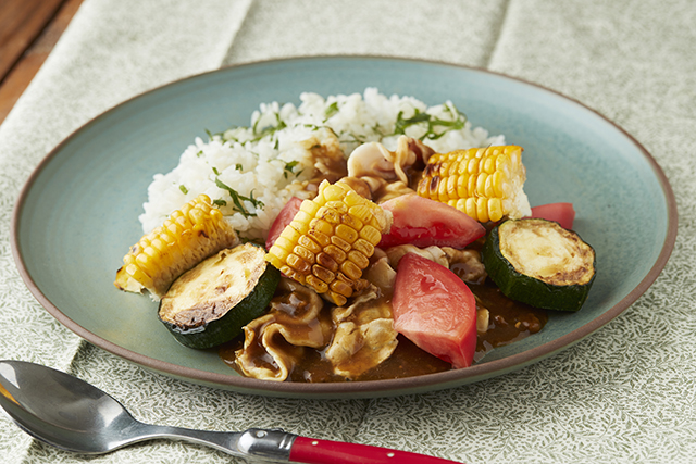 日の出みりんのレシピ 速攻夏野菜和風カレー
